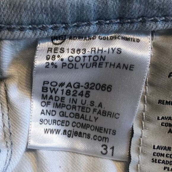 Adriano Goldschmied Pale Distressed Crop Jeans W. 31 - Picture 6 of 13